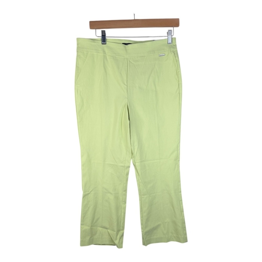 New T Tahari Crop Flare True Stretch Pants size Medium‎ Green